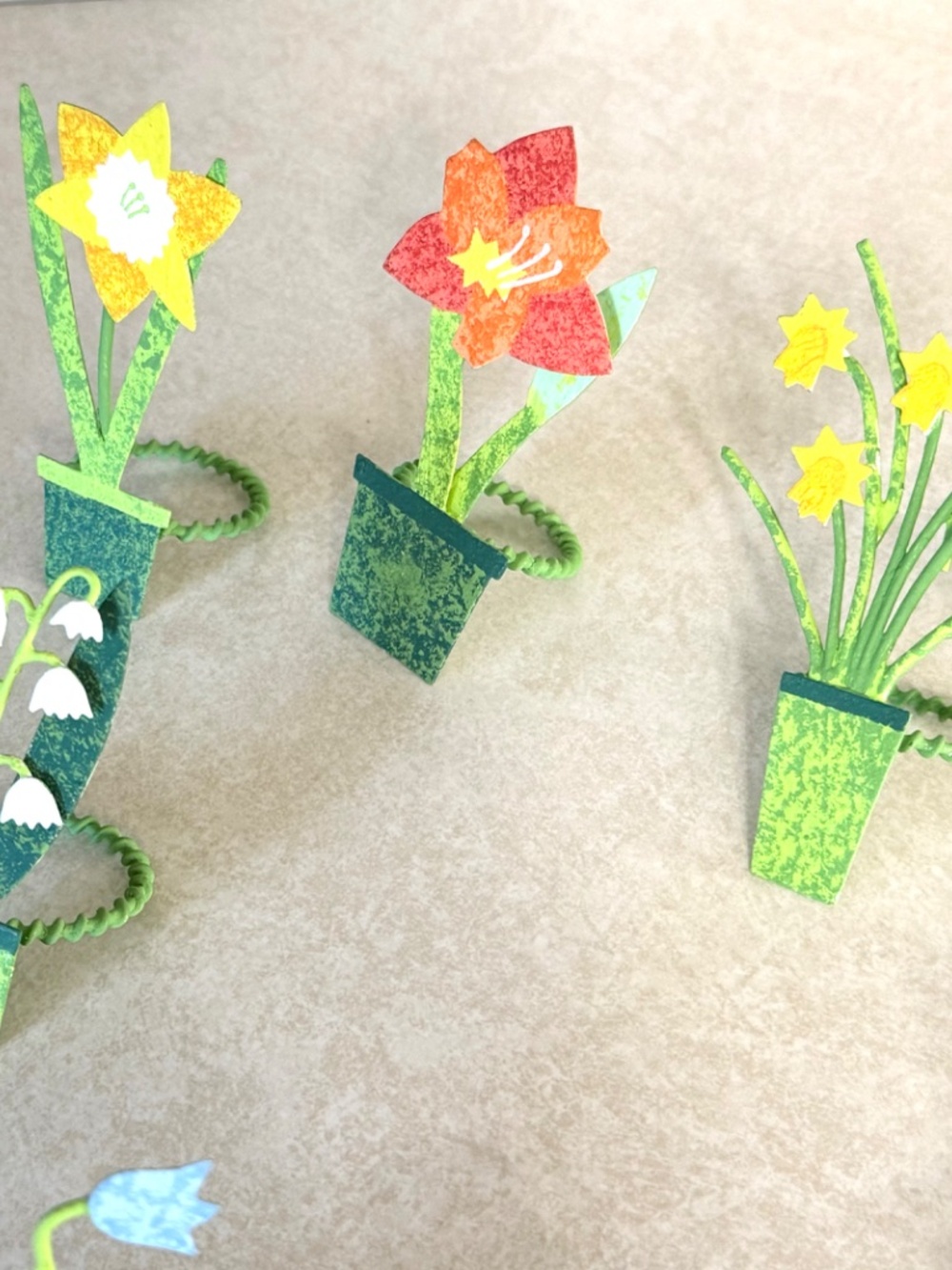 Crate and Barrel Painted Flower Pot Napkin Rings